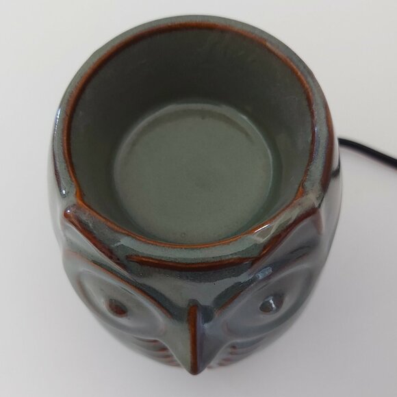 PARTYLITE CERAMIC OWL Scented Candle Wax Warmer ELECTRIC Excellent Cond unused - Picture 6 of 7